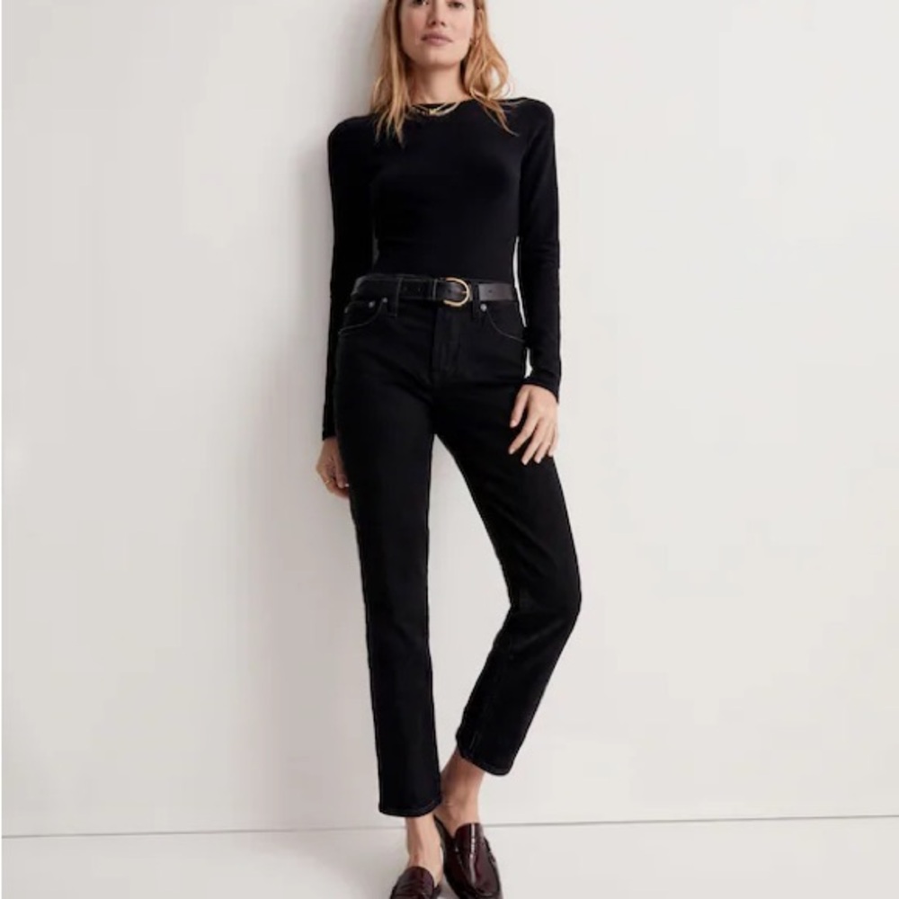 Madewell Mid Rise Perfect Vintage Jean in Black